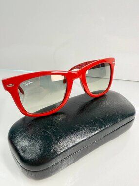 Ray-Ban Folding Wayfarer RB4105 Special Series Sunglasses – Red – Made in Italy